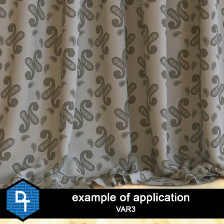 Exotic Paisley Texture DT-00032-CH-TX - CURTAIN